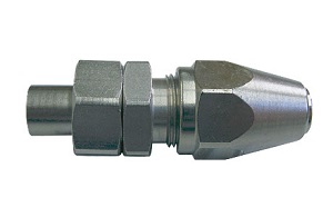 IEC кабельная насадка. Металлическая версия с золотым покрытием внутренней жилы KSMK-10,5